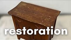 My husband asked me to refinish this family heirloom | Antique ELM Furniture Restoration