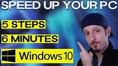 Fix Your Slow Computer - 5 Easy Steps - Windows 10 (2023)