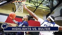 Butler at Penn State | Highlights | Big Ten Men's Basketball | Nov. 24, 2023
