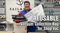 DIY - Reusable Shop Vac Dust Collection Bag