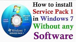 Windows 7 Service Pack 1 Offline Update 64 bit / 32 bit Install