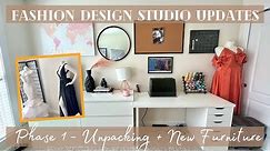 Fashion Design Studio & Sewing Room Updates | At-Home Studio | Ikea Furniture | Clean With Me