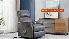 Lifesmart Power Reclining Lift Chair With Heat And Massage