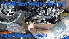 Install Exhaust-Headers-Mufflers Harley Milwaukee-Eight Touring-Vance & Hines Dresser Duals