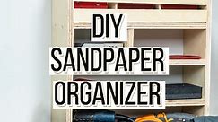 DIY sandpaper organizer