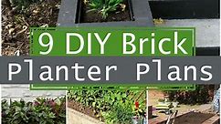 9 DIY Brick Planter Plans