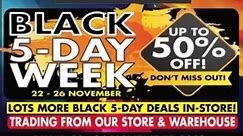 Black Five Day @ Ismails is back! The best appliance brands at the best prices! Hurry! Stock is limited! Lots more Great deals in-store - visit us ➡️ Shop 40, Eastdene Shopping Centre, 255 Cowen Ntuli Street, Eastdene, Middelburg https://goo.gl/maps/QFHsqwqhjt1fhkTn6 ☎️ Contact us for more info: 013 282 7204 076 282 7204💻 www.ismailsfurn.co.za Ts&Cs Apply. E&OE. Stock is Limited. Valid 23 - 26 November 2023 or while stocks last. | Ismails Furnishers