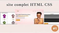 Découvrez comment construire un site web E-commerce en utilisant HTML et CSS étape par étape