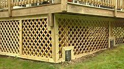 How to Trim Lattice Around a Deck Foundation - Today's Homeowner