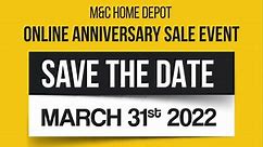 M&C Home Depot Online Anniversary Sale Event