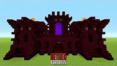 Minecraft How To Build A Small Castle | Tutorial | Nether Castle / Fort! 2016 / 2017