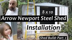 Arrow Newport 10 ft. x 8 ft. Steel Shed (x2) Instructions & Review!! Bonus: Floor Frame Assembly