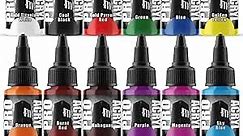 Monument Hobbies Pro Acryl Base Set Acrylic Model Paints for Plastic Models - Miniature Painting, no-clog cap, comes loaded with glass agitator