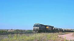 Union Pacific Trains - Military Train - Bufford, Wyoming, MP 536 with NS (Norfolk Southern) lead