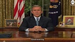September 11, 2001: Former Pres. George W. Bush addresses the nation