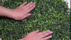 NETAP Artificial Grass Backdrop Wall 20"x 20"(24Pcs),Faux Boxwood Panels for Outdoor Indoor Green Wall Decor,Party Garden Privacy Fence Decorations