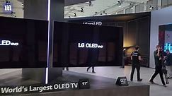 LG showcases the world's largest OLED TV with an 97-inch screen