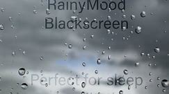 🔴 Rain and Thunder Sounds - Black Screen - Meditation or Sleep