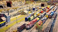 Large Private Model Railroad Lionel O Scale Gauge Train Layout at the Smoky Mountain Trains Museum