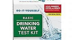 Safe Home Drinking Water Test Kit – DIY Testing for Hardness, Copper, Nitrate, Fluoride, Iron, and More – City Water or Well Water (12 Different Parameters – 120 Total Tests Per Kit)
