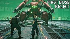 Final Fantasy VII Remake First Boss Battle Gameplay (PS4 PRO)