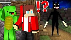 JJ and Mikey are Hiding Fom SCARY Cartoon CAT Minecraft - Maizen Challenge