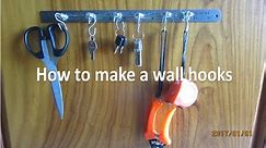 DIY: How to make a wall hooks