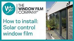 How To Install Solar Control Window Film. ☀️🌞🌝 Solar Film Fitting of High Reflective Silver