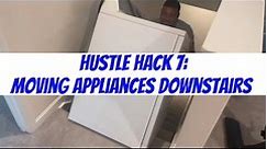 How to move appliances down stair’s easily #sidehustle #fyp #fypシ #washer #beyourownboss