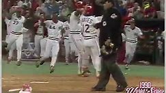 Reds win 1990 World Series Game 2 on Joe Oliver's walk-off hit