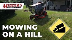 How to Safely Mow a Hill
