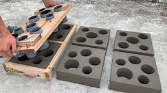 Diy - Cement Ideas Tips / Making molds and casting decorative garden ventilation bricks from wood