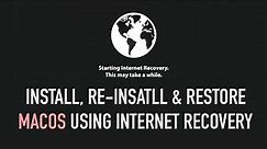 How to Reinstall or Restore macOS Using Internet Recovery Mode | Loxyo Tech