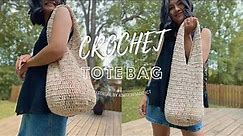 Easy Crochet Tote Bag Tutorial - Modern Crochet Bag / Step By Step Crochet Tutorial