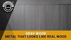 Metal That Looks Like Gray Weathered Wood: Perfect For Siding, Ceilings, Fences, Soffits, And Fascia