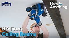 How to Build and Install Faux Ceiling Beams | How To Anything