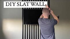 DIY Slat Wall | TV wall Feature | EASY!