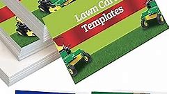 Custom Business Cards 100PCS Double-sided Printing Business Cards Customize with Your Logo Personalized 3.5"x 2" Cards for Business - Lawn Care