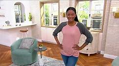 Belle by Kim Gravel Luxe French Terry Contrast Balloon Sleeve on QVC