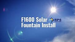 Solar Powered Fountain Pump Full Install