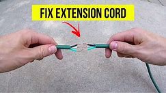 How To Correctly Repair a Cut or Damaged Extension Cord -Jonny DIY