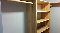 DIY Cedar Closet Shelving system - Part 2 - Uprights, Self Bays & Hanging rods