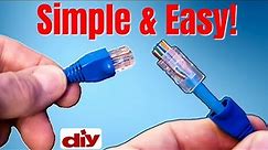 Wiring Up Ethernet Plugs The Easy Way - How To Make An Ethernet Cable 2022