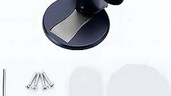 304 Stainless Steel Ground Suction, No Hole Drilling Stainless Steel Door Stop Magnetic Door Catch (Adjustable-Black)