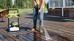 Save up to 36% on Greenworks electric pressure washers starting at $90