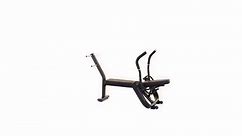 Inspire Fitness Ab Bench - Core Strengthening Ab Bench with Built In Weight Horn - Core Bench for Targeting Obliques, Abdominals and Back