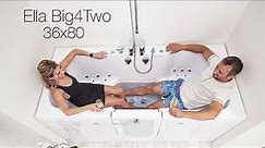 Ella's Bubbles: Big4Two Two Person Walk In Bathtub - for Couples, Elderly, Handicapped, Luxurious