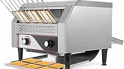 Dyna-Living Commercial Toaster 450 Slices/Hour Conveyor Toaster Heavy Duty Commercial Toaster for Restaurant 2600W Conveyor Belt Toaster Oven for Bagel Bread