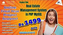Real Estate Management System in #PHP #MySQL #SourceCode Final Year Project Development #Internship