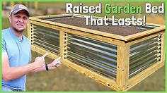 How To Build A Large Raised Garden Bed Out of Wood and Corrugated Steel!